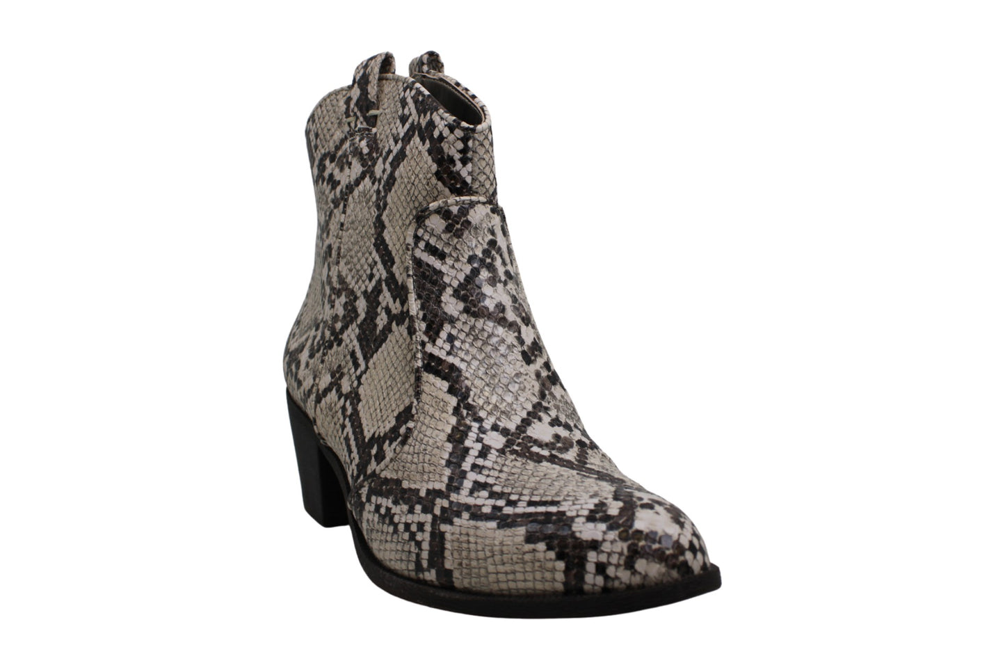 Botas femininas Style &amp; Co. MyKenna com bico fechado e cano curto, tamanho 9,5, brancas