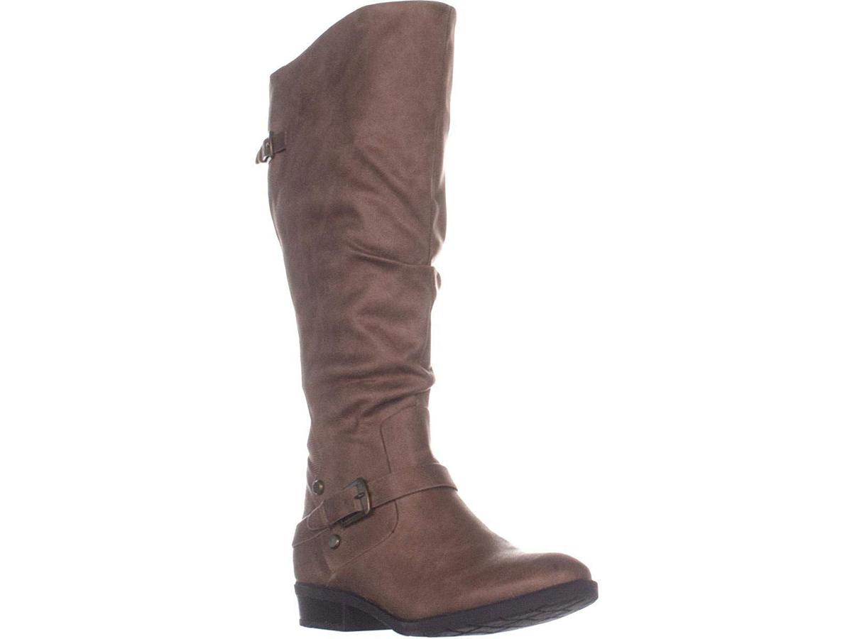 Botas femininas Yanessa2 de cano alto e cano alto BareTraps, cor taupe, 7 EUA