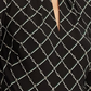 Ralph Lauren feminino, manga 3/4, abertura na altura do joelho, ajuste e flare, preto, tamanho 2 P