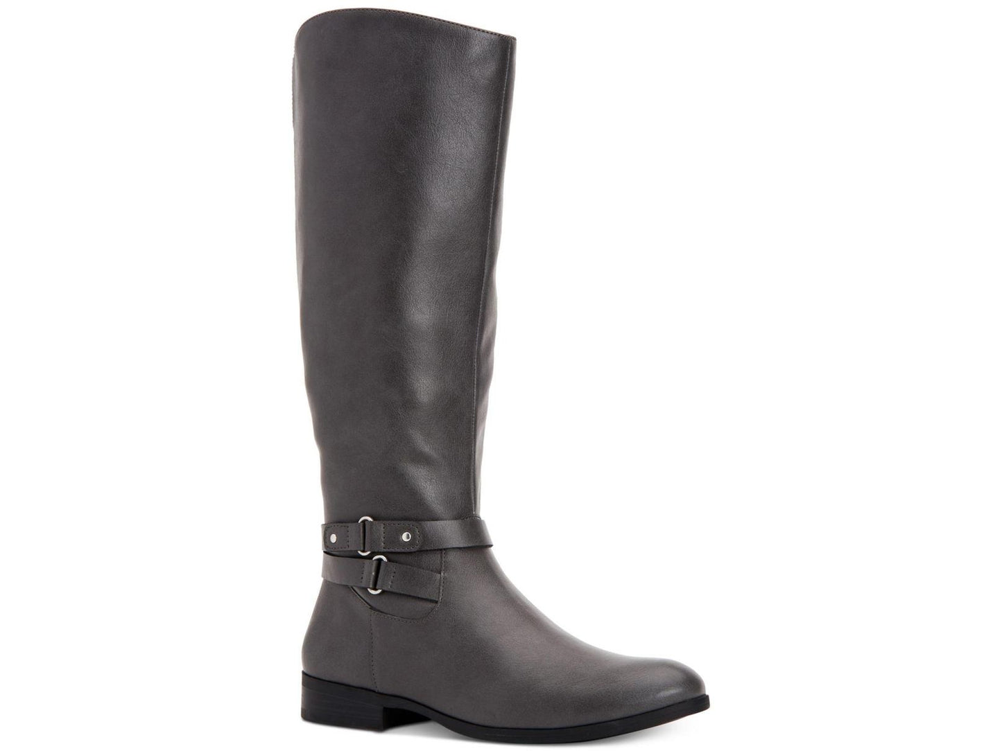 Estilo &amp; Co. Feminino Kindellp Tecido Fechado Biqueira Joelho Alto Moda, Cinza, Tamanho 7