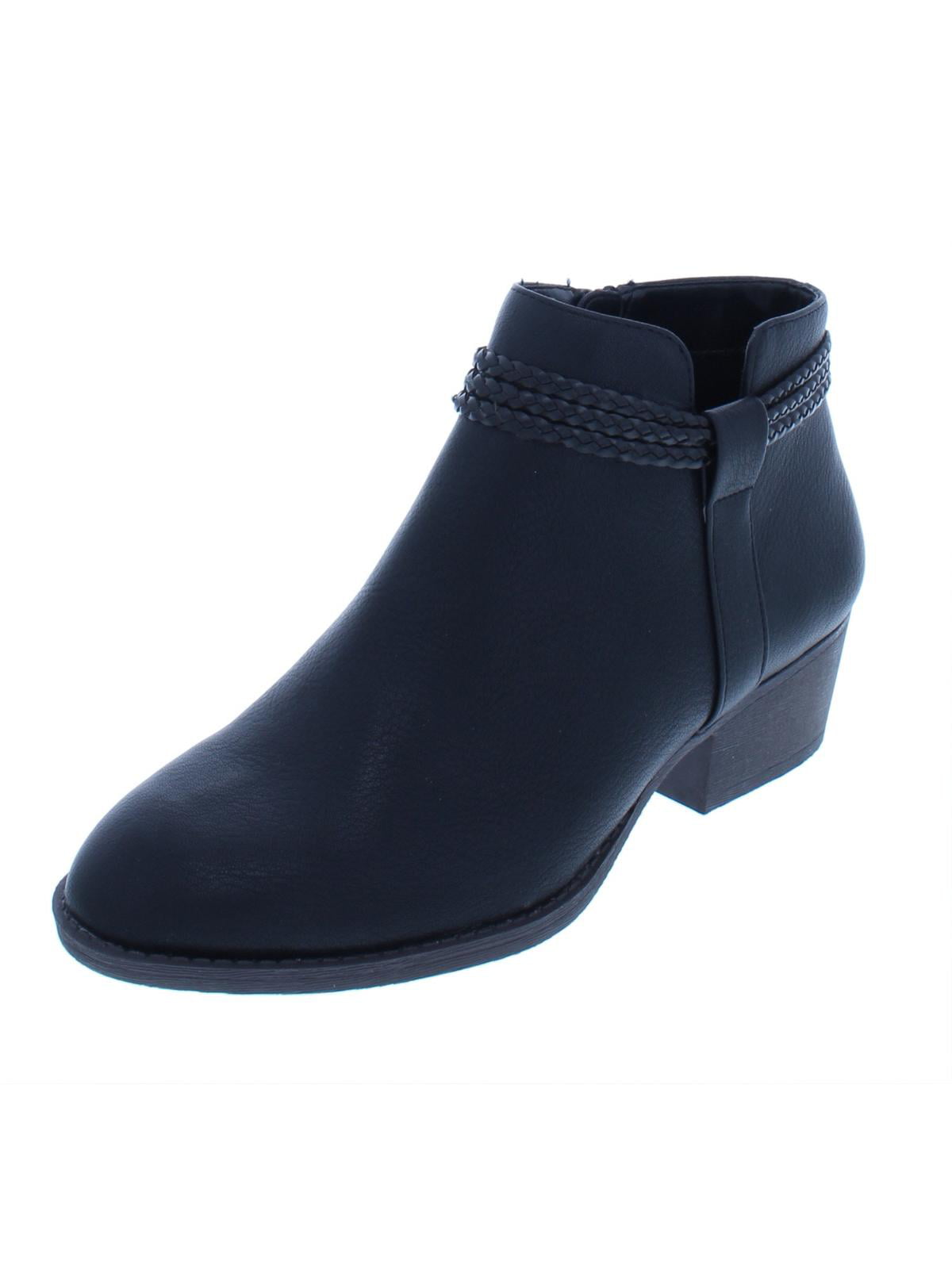 Botas femininas de couro sintético Felicity, pretas, tamanho 9,5M, da Style &amp; Co.