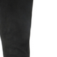 Botas femininas White Mountain com tiras elásticas Gore Woven, com tachas, inspiradas no estilo western, com tiras acolchoadas, Paulina, bico redondo, salto bloco e zíper, pretas, tamanho 5 M