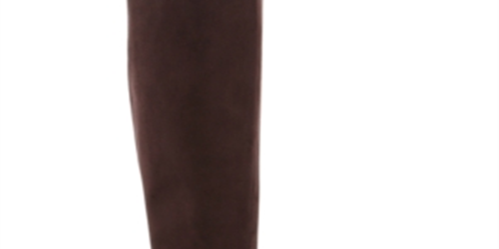 Karen Scott Botas Femininas com Estampa de Cobra, Fivela Acolchoada, Biqueira Amêndoa Sharonn, Salto Bloco e Zíper, Marrom, Tamanho 8 M
