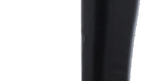 Botas de montaria altas femininas Bar III Vayla de couro sintético, pretas, tamanho 5 M