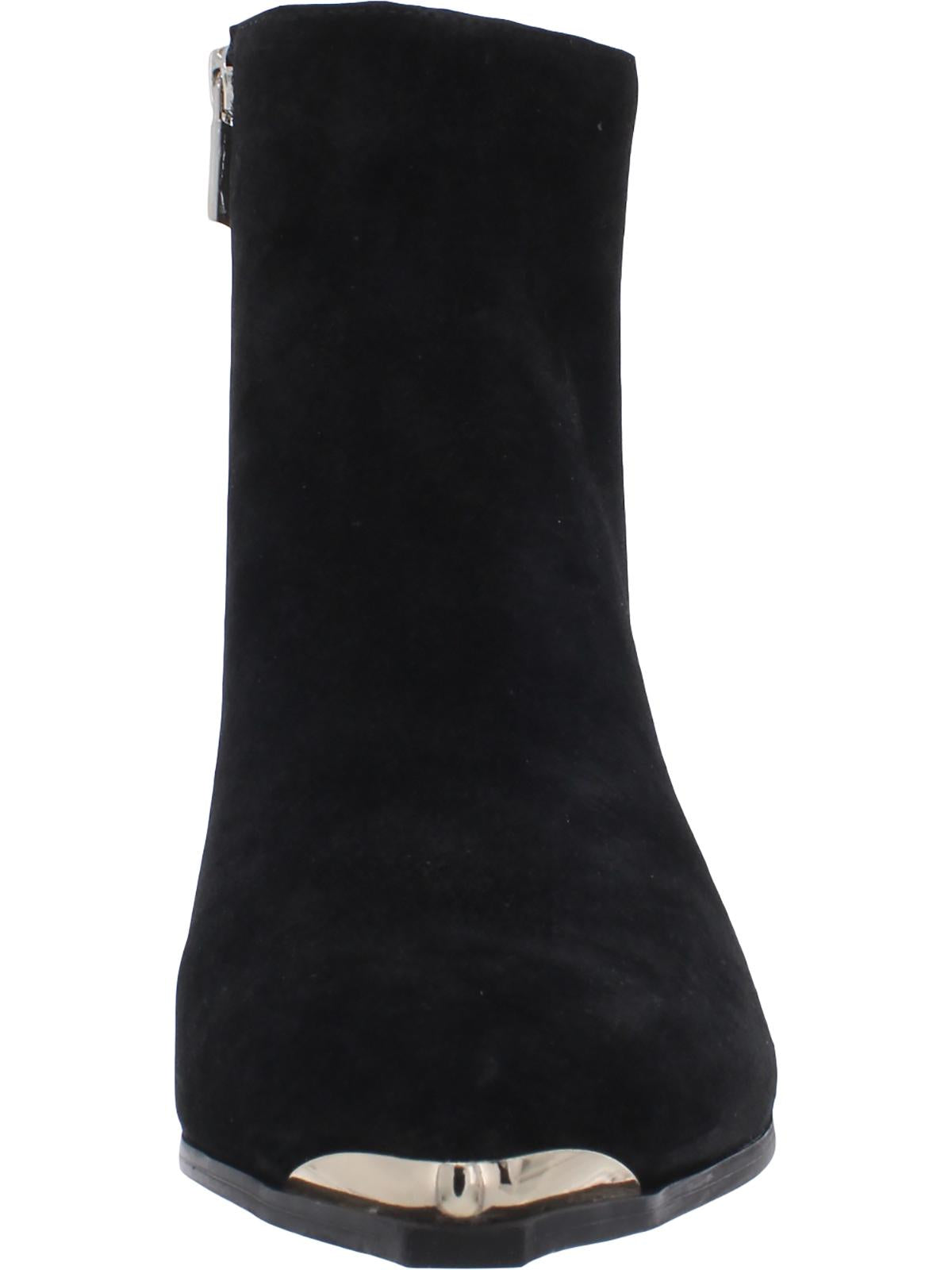 Botas femininas Kenneth Cole New York Roanne de couro, pretas, tamanho 9 M