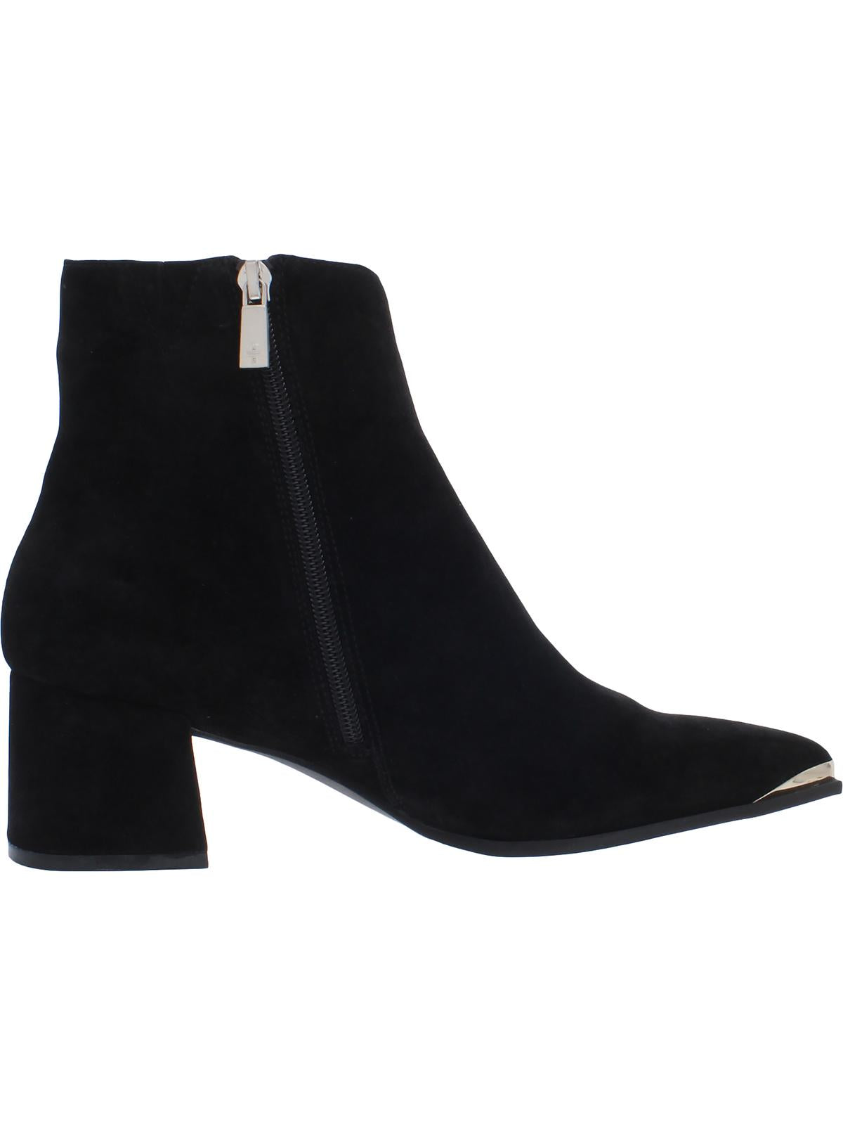 Botas femininas Kenneth Cole New York Roanne de couro, pretas, tamanho 9 M
