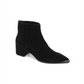 Botas femininas Kenneth Cole New York Roanne de couro, pretas, tamanho 9 M