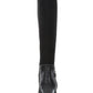 Karen Scott Botas de salto alto Sharonn de camurça sintética femininas, pretas, tamanho 7,5 M