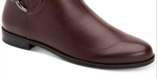 Alfani Sapatos Femininos Avvia Botas Fechadas de Cano Curto, Malbec Burg, Tamanho 8,5