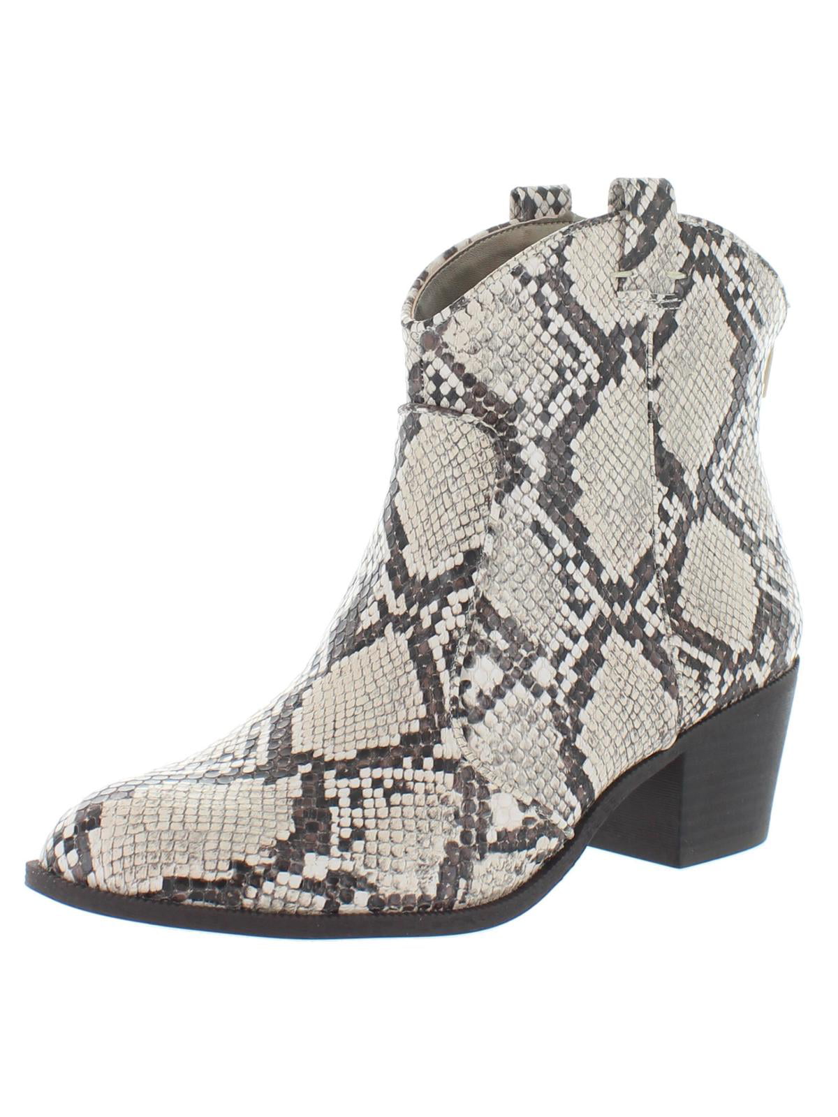Botas femininas estilo cowboy Mykenna, estilo cowboy, multicoloridas, brancas, tamanho 5 M