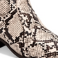 Botas femininas estilo cowboy Mykenna, estilo cowboy, multicoloridas, brancas, tamanho 5 M