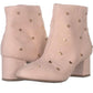 Botas femininas Bar III Jadine Fabric Almond Toe Ankle Fashion Rosa Tamanho 8 M