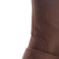 Botas femininas Bare Traps Wylla de couro com bico fechado e cano médio, marrom, tamanho 9,5