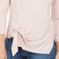 Blusa feminina com amarração frontal estilo &amp; co, marrom, tamanho pequeno