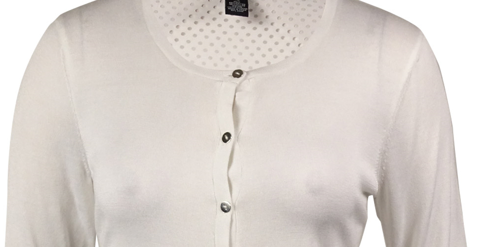 Cardigan de malha com botões e costas perfuradas Alfani feminino, marrom, tamanho 5,5 M