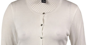 Cardigan de malha com botões e costas perfuradas Alfani feminino, marrom, tamanho 5,5 M