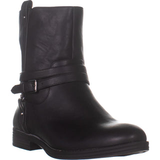 Botas femininas estilo &amp; co, estilo State, com zíper, pretas, tamanho 11M