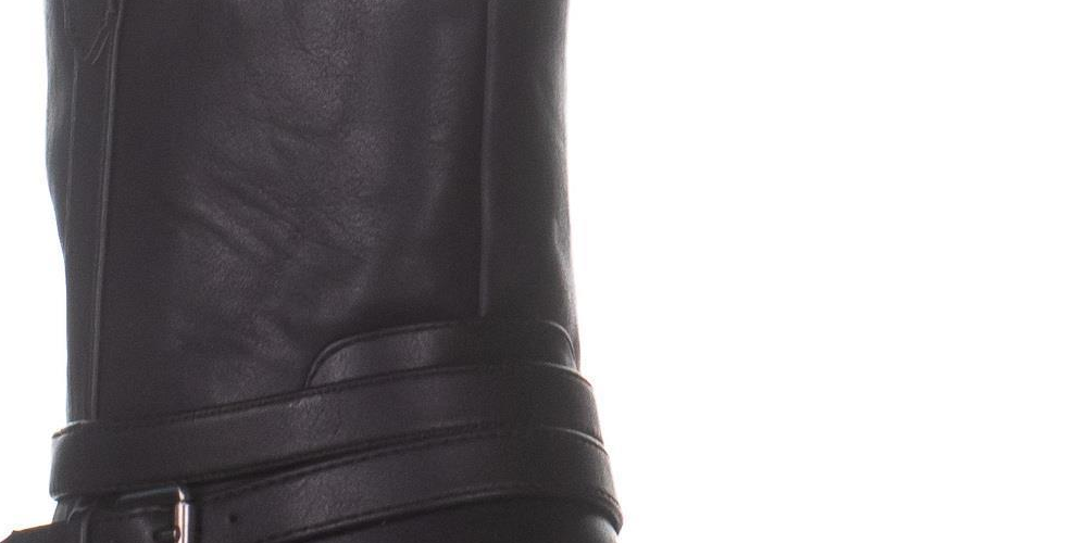 Botas femininas estilo &amp; co, estilo State, com zíper, pretas, tamanho 11M