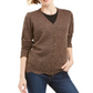 Karen Scott Cardigan Feminino com Botões e Bainha Recortada Marrom Tamanho XS