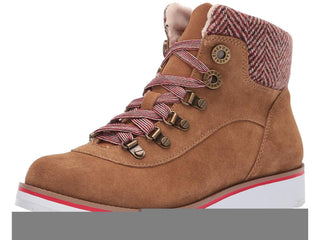 Botas femininas Anne Klein Willpower Fabric com bico fechado e cano curto, tamanho 7,5 M