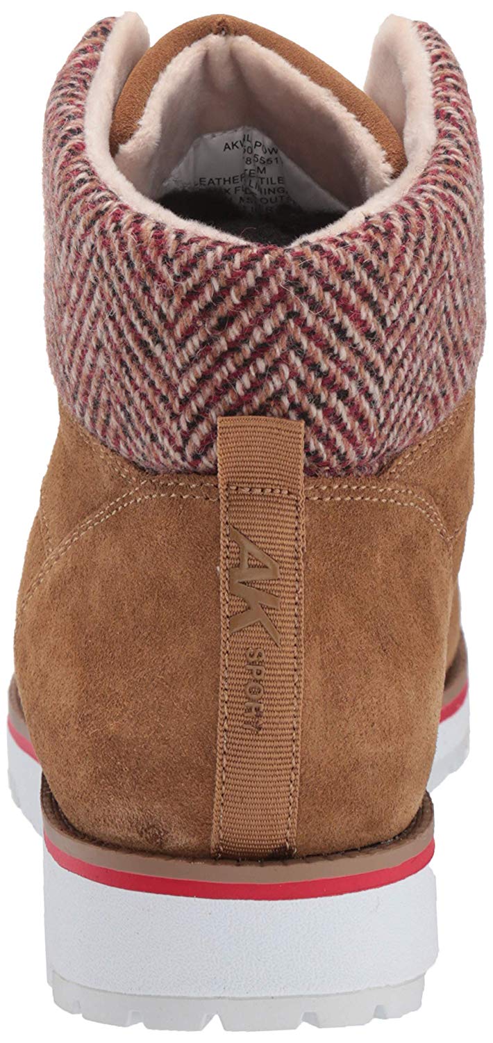 Botas femininas Anne Klein Willpower Fabric com bico fechado e cano curto, tamanho 7,5 M