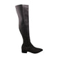 Sapatos femininos Steve Madden Jolly fechados na altura do joelho, cinza, tamanho 7,5