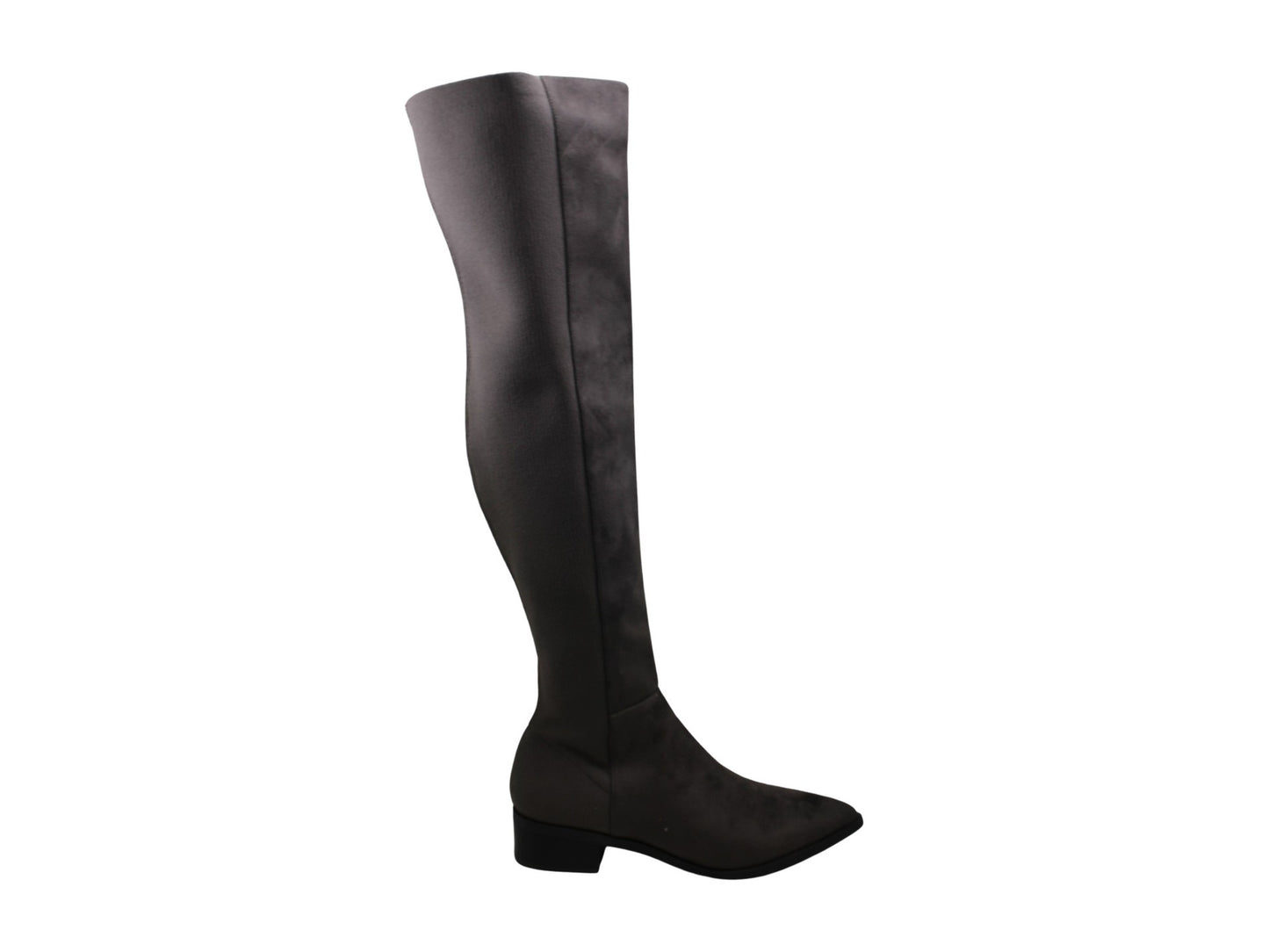 Sapatos femininos Steve Madden Jolly fechados na altura do joelho, cinza, tamanho 7,5