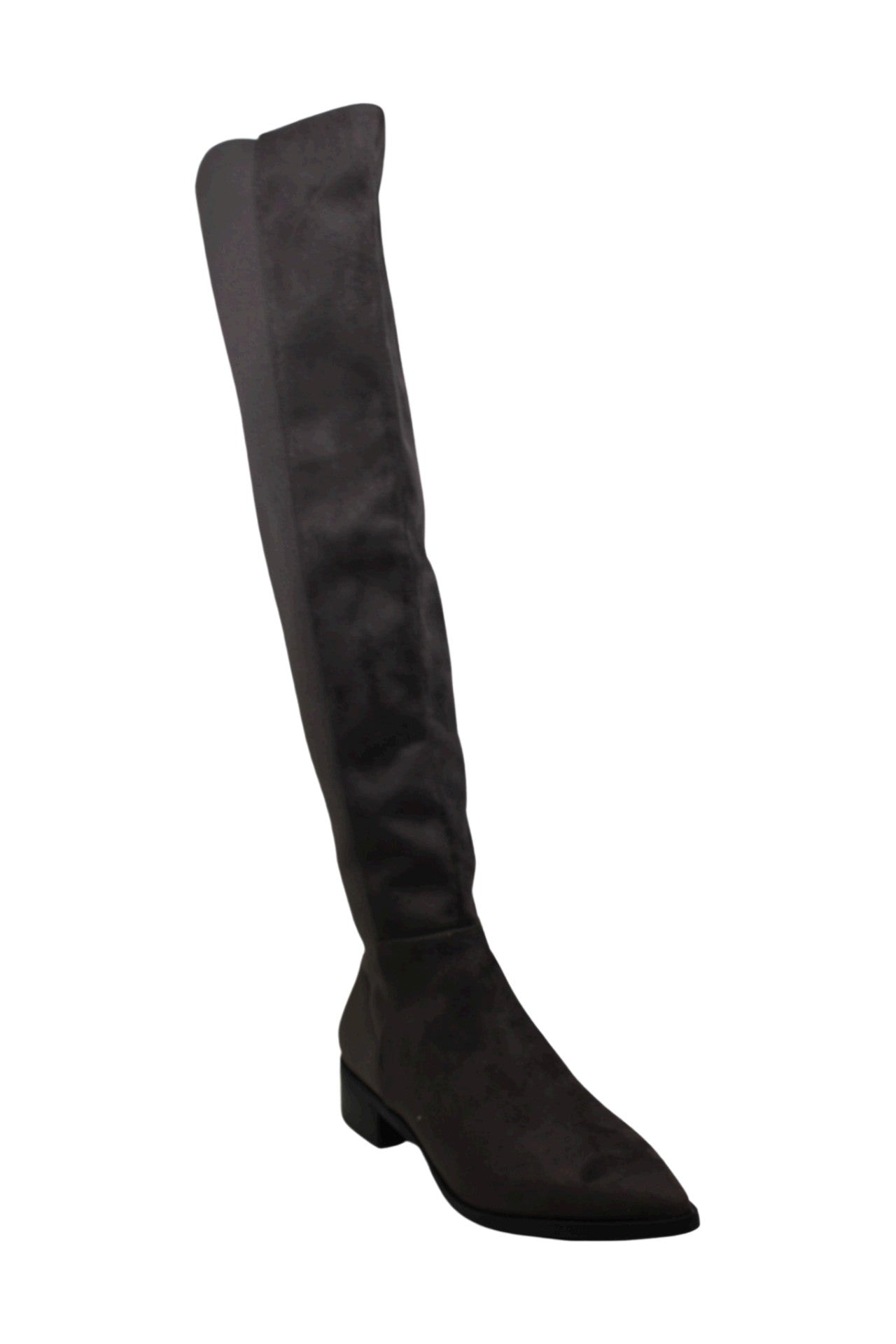Sapatos femininos Steve Madden Jolly fechados na altura do joelho, cinza, tamanho 7,5