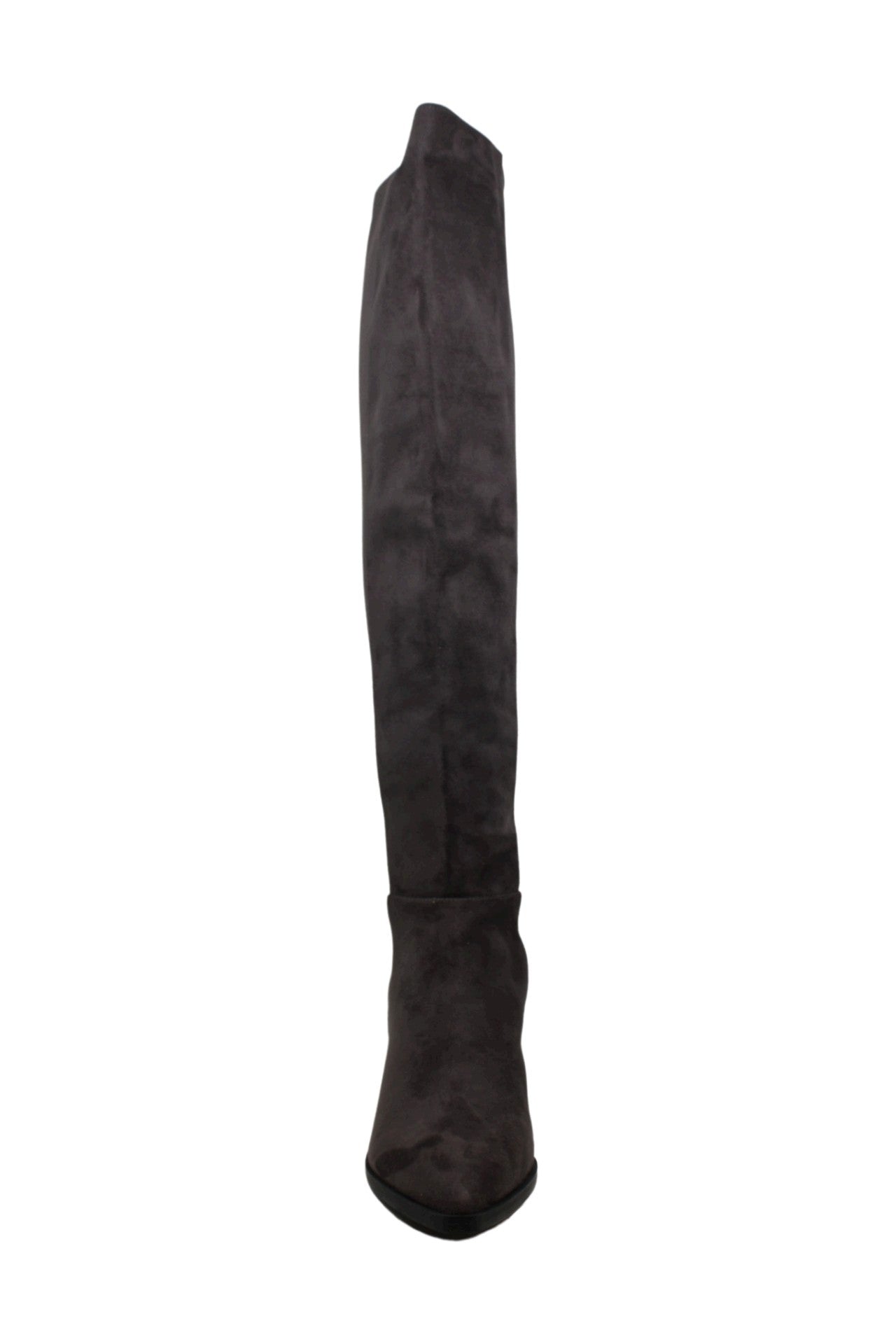 Sapatos femininos Steve Madden Jolly fechados na altura do joelho, cinza, tamanho 7,5