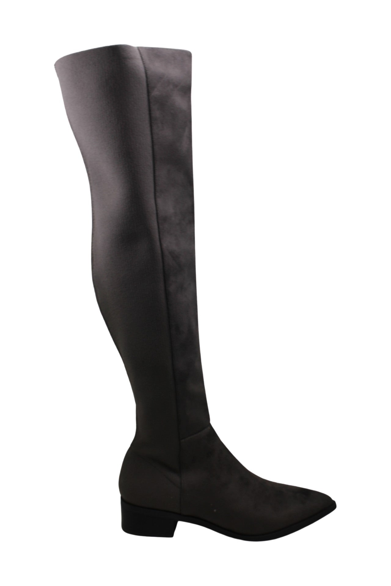 Sapatos femininos Steve Madden Jolly fechados na altura do joelho, cinza, tamanho 7,5