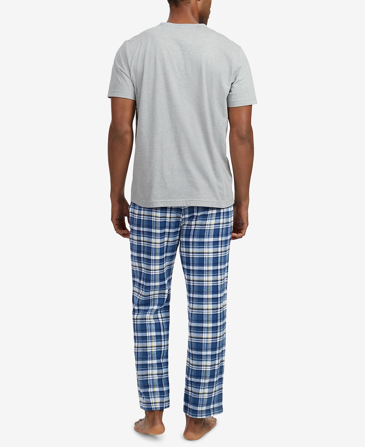 Conjunto de pijama masculino Nautica, azul, tamanho médio