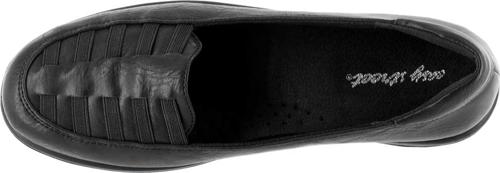 Easy Street Mocassim Feminino Plataforma Burnish com Tiras Comfort Genesis Bico Redondo Preto Tamanho 7 W