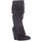 Botas femininas Esprit Oliana com bico fechado e cano médio, marrom escuro, tamanho 8,5