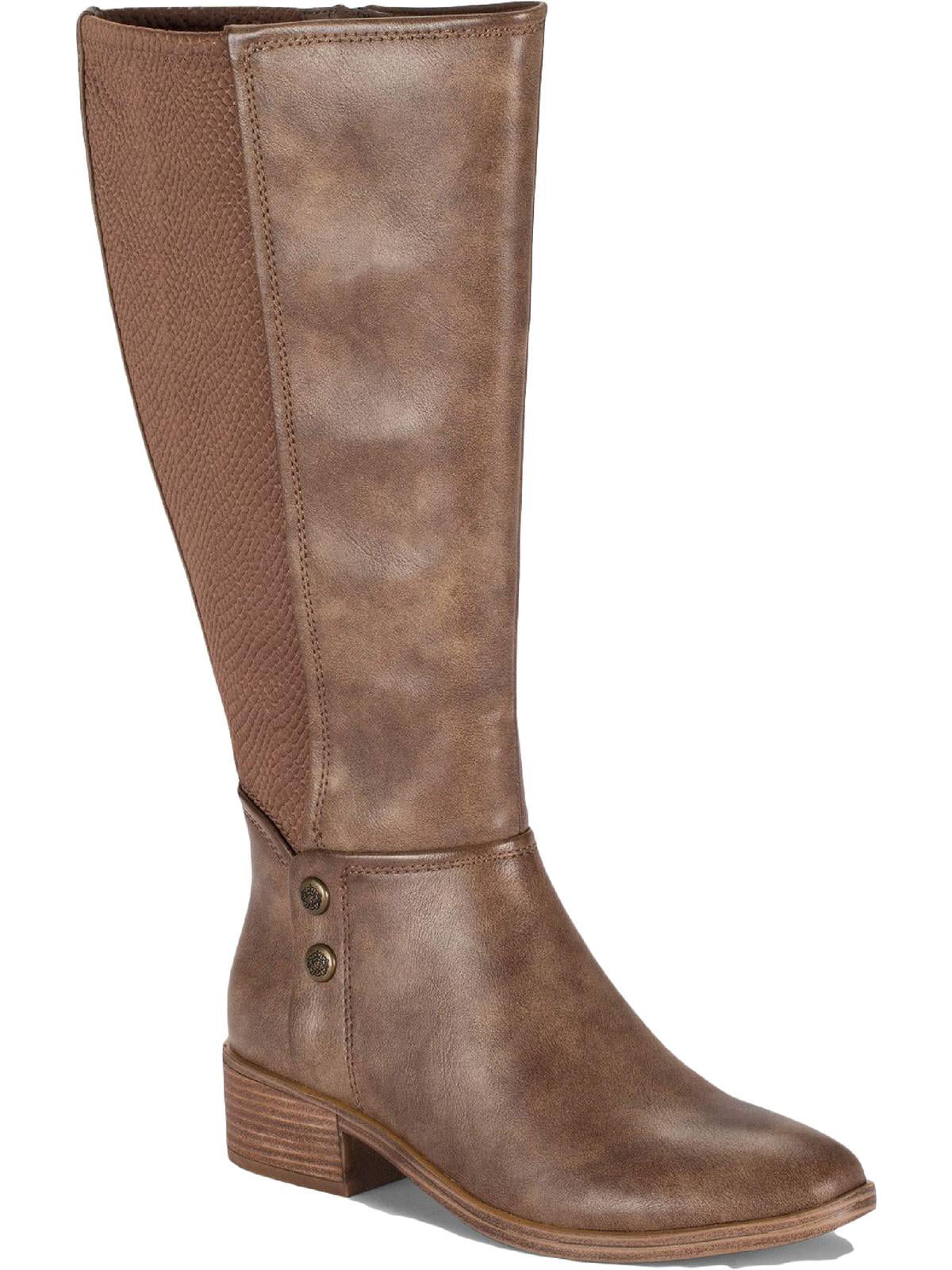 Botas Baretraps Madelyn Wide Calf High para mulheres, marrom, tamanho médio, 10