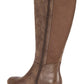 Botas Baretraps Madelyn Wide Calf High para mulheres, marrom, tamanho médio, 10