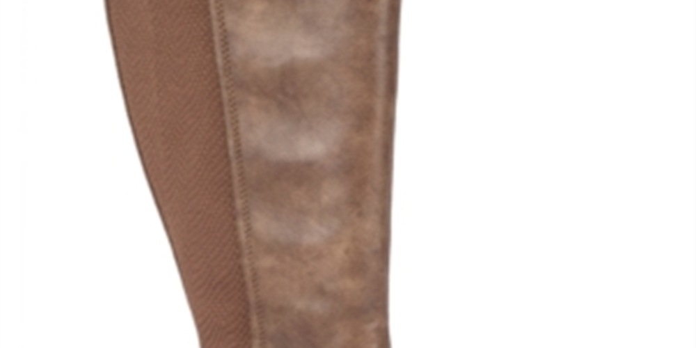 Botas Baretraps Madelyn Wide Calf High para mulheres, marrom, tamanho médio, 10