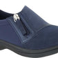 Tênis de caminhada feminino Easy Street, azul marinho, Dreamy, tamanho 8,5 W