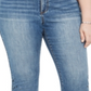 Calça jeans skinny feminina INC International Concepts com strass e tornozelo, azul, tamanho 28W