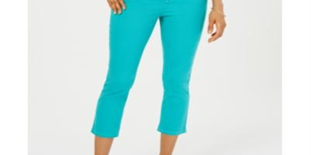 Calça Capri Feminina Charter Club Tummy Control Bristol - Verde Tamanho 6P