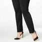 Calça Alfani Feminina Hollywood Skinny Ponte Cintura Conforto Preta Tamanho 26W
