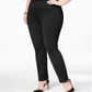 Calça Alfani Feminina Hollywood Skinny Ponte Cintura Conforto Preta Tamanho 26W