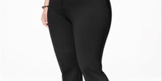 Calça Alfani Feminina Hollywood Skinny Ponte Cintura Conforto Preta Tamanho 26W