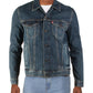 Jaqueta jeans bordada Levi's Trucker for Mason Mason masculina, azul, tamanho XX-G