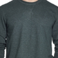 Camiseta masculina vintage com gola redonda mesclada e à prova de intempéries, tamanho pequeno, verde