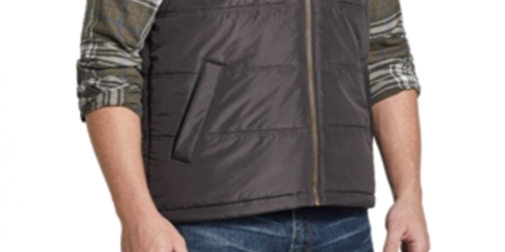 Camisa masculina vintage à prova de intempéries, sem mangas, com gola e zíper completo, tamanho cinza, tamanho extragrande