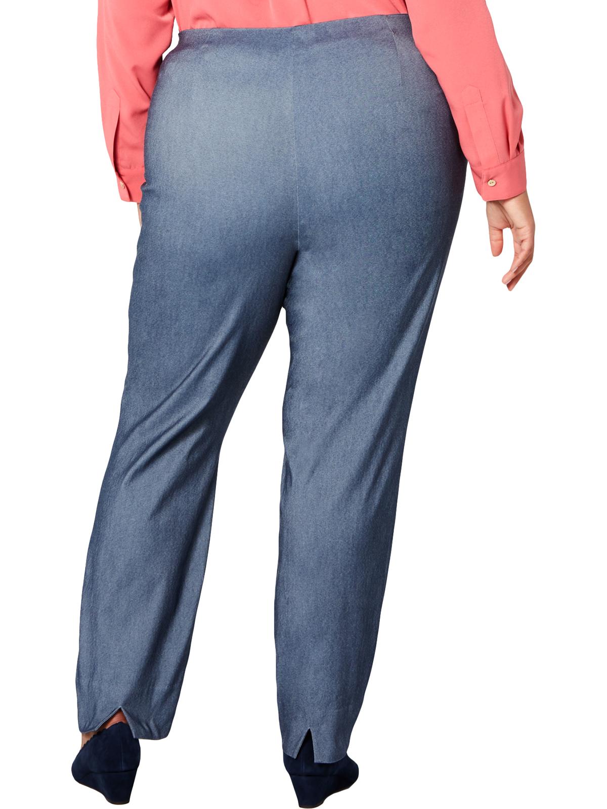 Calça skinny feminina Charter Club Tummy Control de cintura alta, azul, tamanho 20W