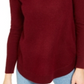Suéter feminino de cashmere com gola redonda Charter Club, vermelho, tamanho grande