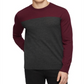 Suéter masculino Calvin Klein Merino Colorblock vermelho tamanho médio