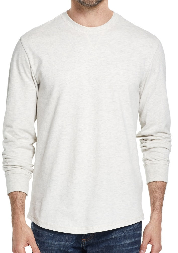 Camiseta masculina vintage de manga comprida escovada, resistente às intempéries, tamanho XX-G