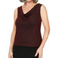 Alex Evenings Cardigan Feminino Glitter Manga Longa Aberto Use para Trabalhar Top Vermelho Tamanho Pequeno X-Grande